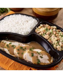 PP 15 - Lombinho Assado, Feijão Tropeiro com Couve e Arroz Branco - 400g