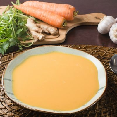 Sopa de Cenoura ao Gengibre  e Requeijão - 350g - 168kcal - 7g Proteína